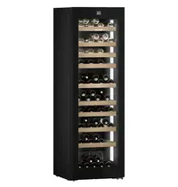 Liebherr Wijnklimaatkast | VINIDOR | 106x 75cl | Zwart | 2 Zones | +5°C/+20°C | Geforceerd | Touchscreen + App | Temperatuur-/Deuralarm | Wielen | 597x678x1854(h)mm 