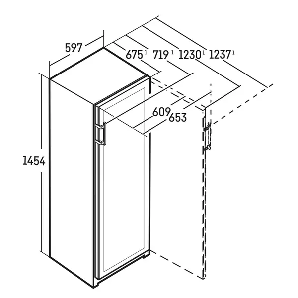 Wijnklimaatkast | VINIDOR | 107x 75cl | RVS | 2 Zones | +5°C/+20°C | Geforceerd | Temperatuur-/Deuralarm | Wielen | 597x675x1454(h)mm