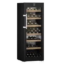 Liebherr Wijnklimaatkast | VINIDOR | 131x 75cl | Zwart | 2 Zones | +5°C/+20°C | Geforceerd | Touchscreen + App | Temperatuur-/Deuralarm | Wielen | 597x675x1654(h)mm 