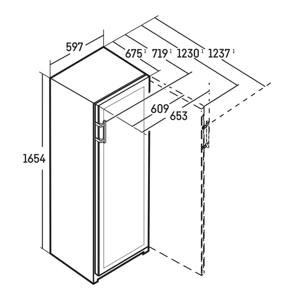 Wijnklimaatkast | VINIDOR | 131x 75cl | Zwart | 2 Zones | +5°C/+20°C | Geforceerd | Touchscreen + App | Temperatuur-/Deuralarm | Wielen | 597x675x1654(h)mm