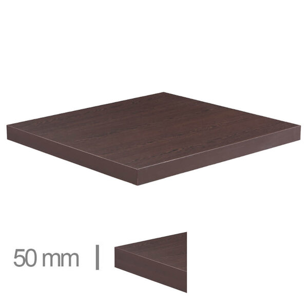 Tafelblad | DUBLIN | Houtlook (Wengé) | Indoor | 600x600x50(h)mm