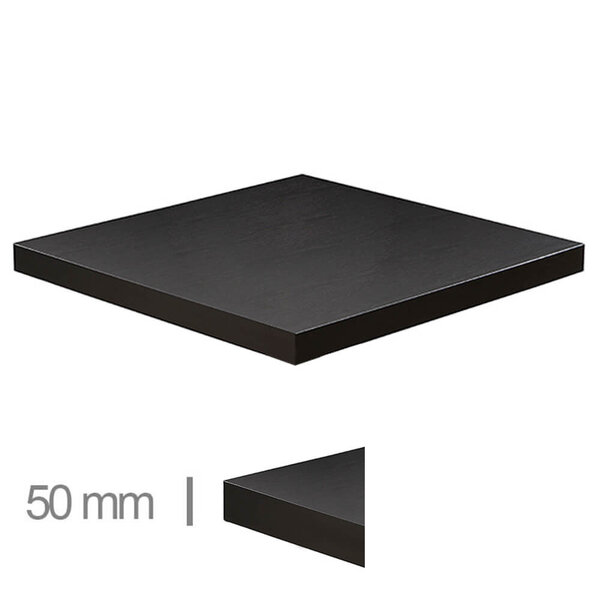 Tafelblad | DUBLIN | Zwart | Indoor | 700x700x50(h)mm