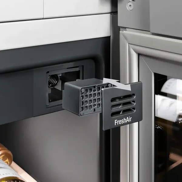 Inbouw-Wijnkoelkast | GRAND CRU | 46x 75cl | RVS | 1 Zone | +5°C/+20°C | Geforceerd | Temperatuur-/Deuralarm | 597x577x818(h)mm