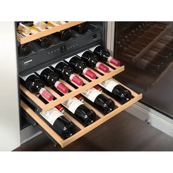 Inbouw-Wijnkoelkast | GRAND CRU | 34x 75cl | RVS | 2 Zones | +5°C/+20°C | Geforceerd | Temperatuur-/Deuralarm | 597x577x818(h)mm