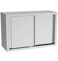 CombiSteel Wandkast | ESSENTIAL | RVS | Schuifdeuren | Diepte 400 | Hoogte 660 | Breedte 1000-2000 