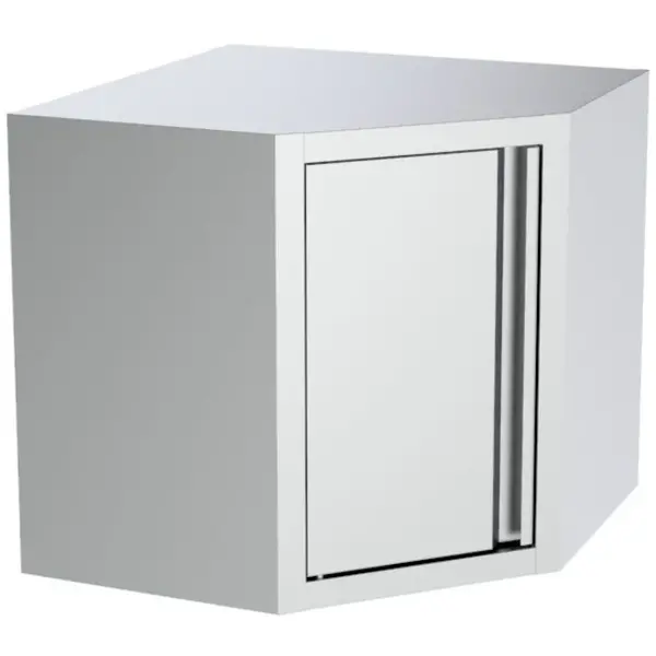 Hoekwandkast | ESSENTIAL | RVS | Draaideur | 700x700x650(h)mm