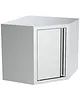 CombiSteel Hoekwandkast | ESSENTIAL | RVS | Draaideur | 700x700x650(h)mm 