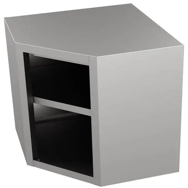 Hoekwandkast | ESSENTIAL | RVS | Draaideur | 700x700x650(h)mm