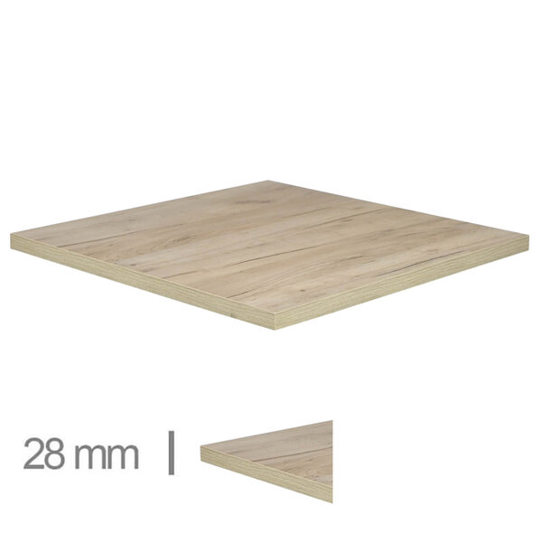 Tafelblad | MADRID | Houtlook | Indoor | 700x700x28(h)mm