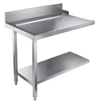 CombiSteel Afvoertafel (Links) | RVS | Bodemschap | Achteropstand | 1100x800x900(h)mm 