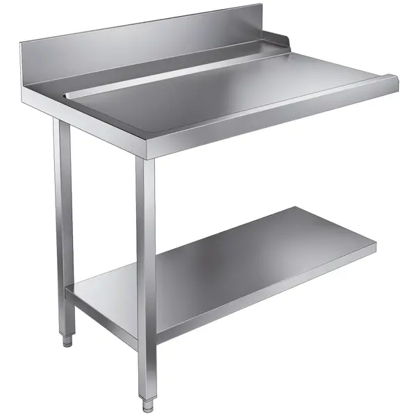 Afvoertafel (Links) | RVS | Bodemschap | Achteropstand | 1100x800x900(h)mm