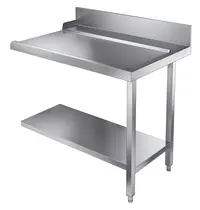 CombiSteel Afvoertafel (Rechts) | RVS | Bodemschap | Achteropstand | 1100x800x900(h)mm 