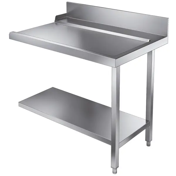 Afvoertafel (Rechts) | RVS | Bodemschap | Achteropstand | 1100x800x900(h)mm