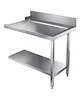 CombiSteel Afvoertafel (Rechts) | RVS | Bodemschap | Achteropstand | 1100x800x900(h)mm 