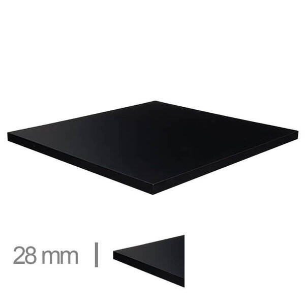 Tafelblad | MADRID | Zwart | Indoor | 700x700x28(h)mm