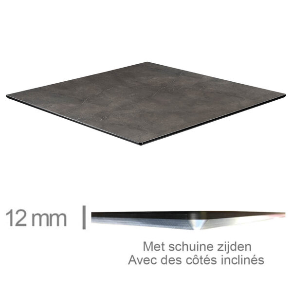 Tafelblad | COMPACT | Grijs | In-/Outdoor | 690x690x12(h)mm