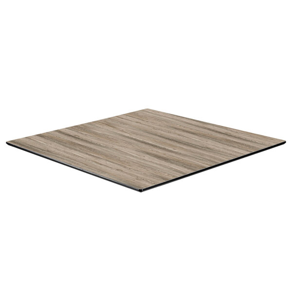 Tafelblad | COMPACT | Houtlook (Eiken) | In-/Outdoor | 690x690x12(h)mm