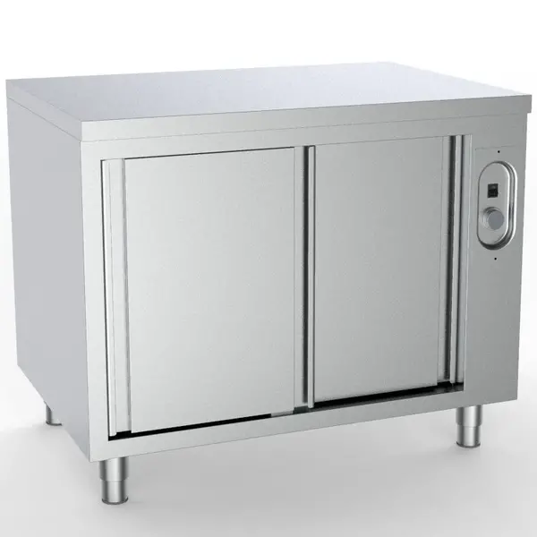 Warmhoudkast | ESSENTIAL | RVS | 30°C/80°C | Geventileerd | Schuifdeuren | 230V | Diepte 700 | Hoogte 850 | Breedte 1200-2000