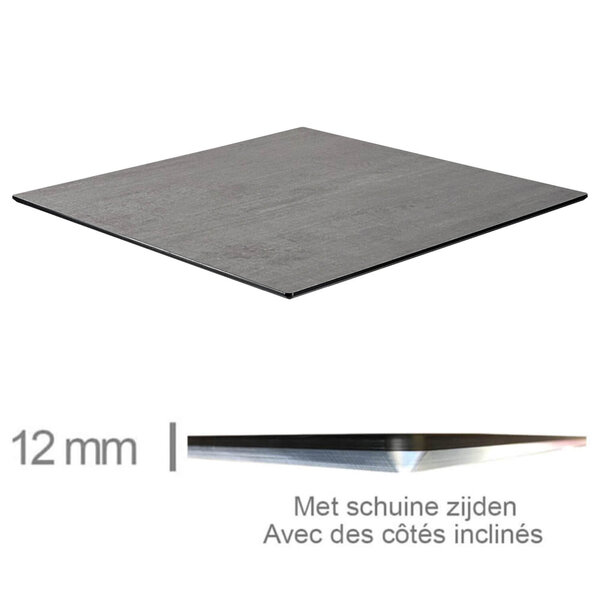 Tafelblad | COMPACT | Steengrijs | In-/Outdoor | 690x690x12(h)mm