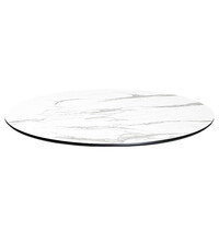 Werzalit Tafelblad | COMPACT | Marmerlook (Wit) | In-/Outdoor | Ø690x12(h)mm 