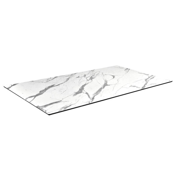 Tafelblad | COMPACT | Marmerlook (Wit) | In-/Outdoor | 690x1200x12(h)mm