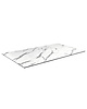 Werzalit Tafelblad | COMPACT | Marmerlook (Wit) | In-/Outdoor | 690x1200x12(h)mm 
