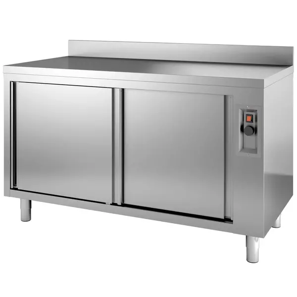 Warmhoudkast | PRIME | RVS | 30°C/90°C | Geventileerd | Schuifdeuren | 230V | Diepte 600 | Hoogte 850 | Breedte 1200-2000 | Achteropstand