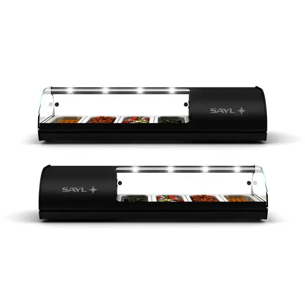 Tapasvitrine | CLASSIC | Zwart | +2°C/+6°C | Statisch | 1 Niveau | 1085x395x245(h)mm