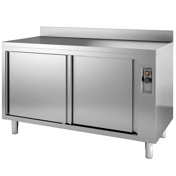 Warmhoudkast | PRIME | RVS | 30°C/90°C | Geventileerd | Schuifdeuren | 230V | Diepte 700 | Hoogte 850 | Breedte 1200-2000 | Achteropstand