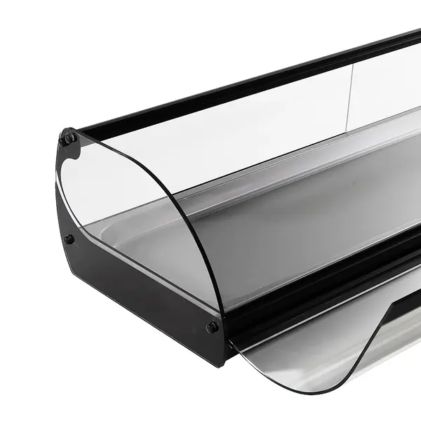 Tapasvitrine | CLASSIC | Zwart | +2°C/+6°C | Statisch | 1 Niveau | 1438x395x245(h)mm