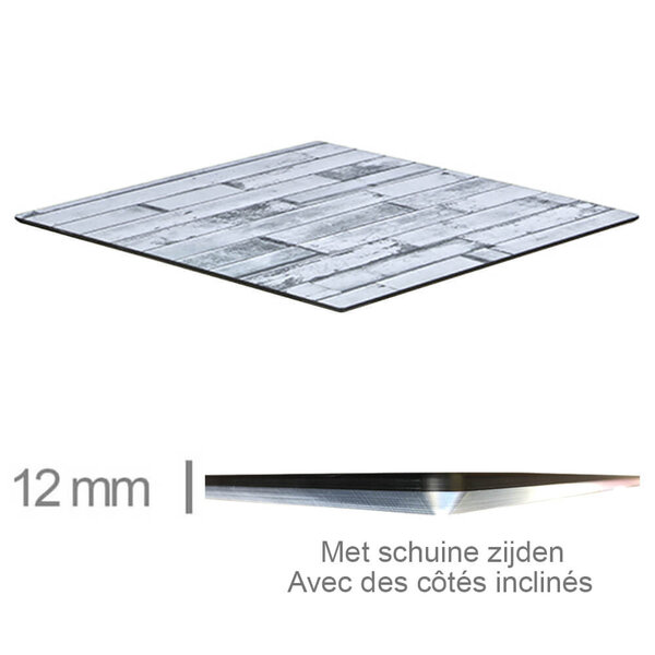 Tafelblad | COMPACT | Wit | In-/Outdoor | 590x590x12(h)mm