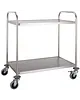 CombiSteel Serveerwagen | RVS | 2 Niveaus (830x510) | Wielen (Geremd) | 860x540x940(h)mm 