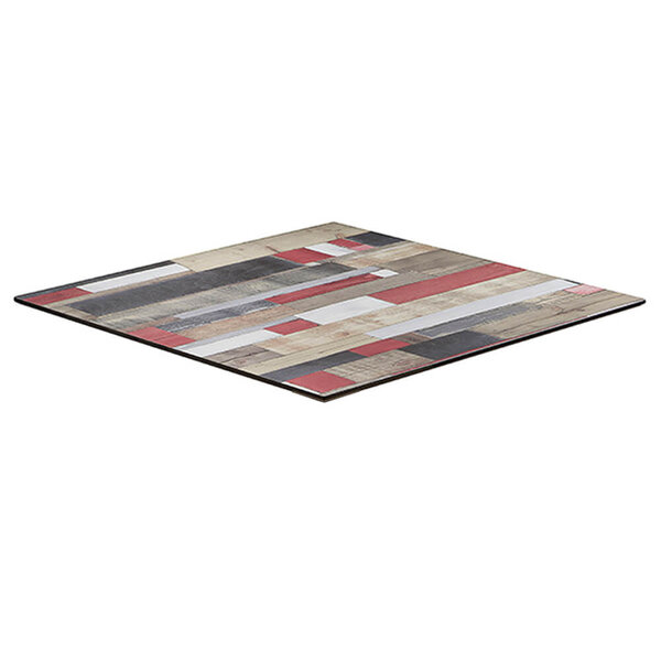 Tafelblad | COMPACT | Rood | In-/Outdoor | 690x690x12(h)mm