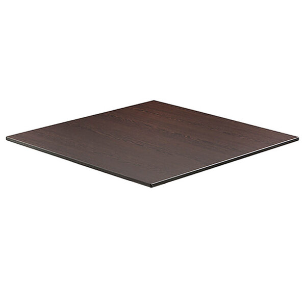 Tafelblad | COMPACT | Houtlook (Wengé) | In-/Outdoor | 690x690x12(h)mm
