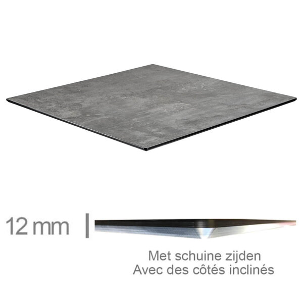 Tafelblad | COMPACT | Betongrijs | In-/Outdoor | 690x690x12(h)mm