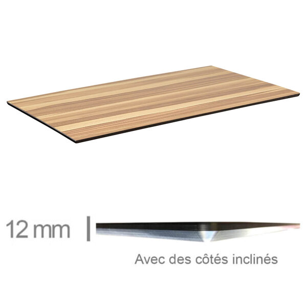 Tafelblad | COMPACT | Houtlook | In-/Outdoor | 690x1200x12(h)mm