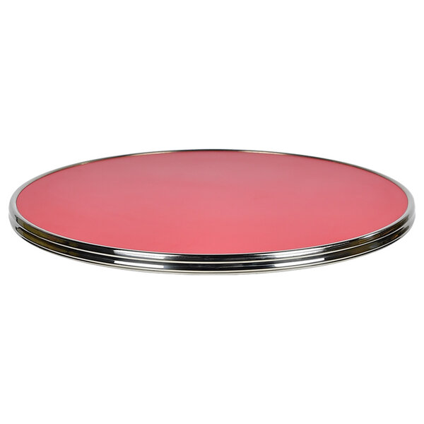 Tafelblad | SILVER | Rood | In-/Outdoor | Ø700x30(h)mm