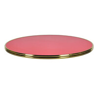 Werzalit Tafelblad | GOLD | Rood | In-/Outdoor | Ø600x30(h)mm 