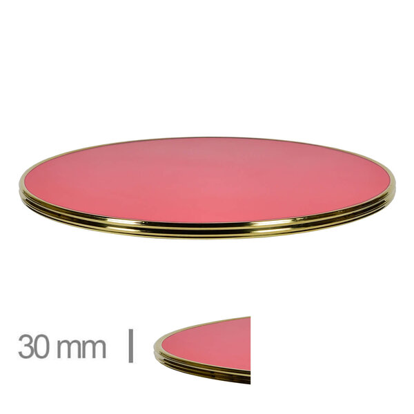 Tafelblad | GOLD | Rood | In-/Outdoor | Ø600x30(h)mm