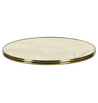 Werzalit Tafelblad | GOLDEN MARBLE | Marmerlook (Goud) | In-/Outdoor | Ø600x30(h)mm 