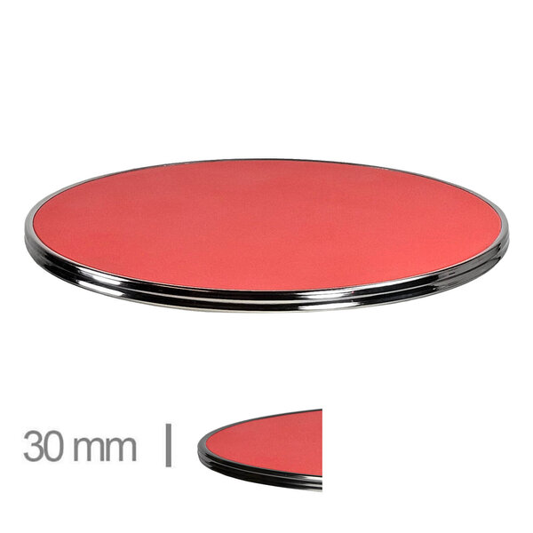 Tafelblad | SILVER | Rood | In-/Outdoor | Ø600x30(h)mm