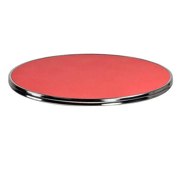 Tafelblad | SILVER | Rood | In-/Outdoor | Ø700x30(h)mm