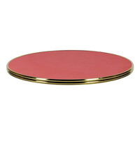 Werzalit Tafelblad | GOLD | Rood | In-/Outdoor | Ø700x30(h)mm 