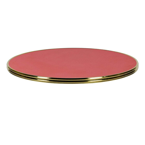 Tafelblad | GOLD | Rood | In-/Outdoor | Ø700x30(h)mm