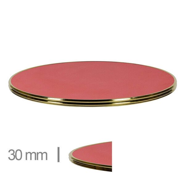 Tafelblad | GOLD | Rood | In-/Outdoor | Ø700x30(h)mm