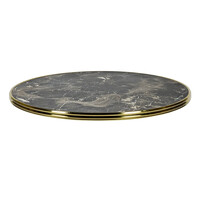 Werzalit Tafelblad | GOLD | Marmerlook (Bruin) | In-/Outdoor | Ø600x30(h)mm 