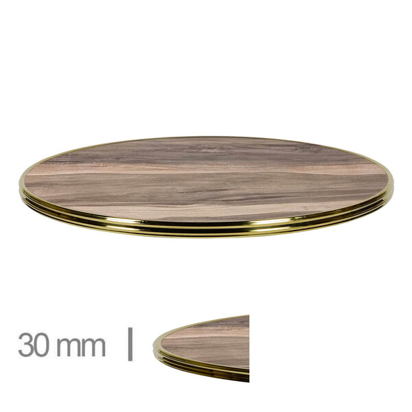 Tafelblad | INDIAN WOOD | Houtlook | In-/Outdoor | Ø600x30(h)mm