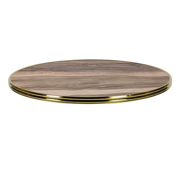 Tafelblad | INDIAN WOOD | Houtlook | In-/Outdoor | Ø700x30(h)mm