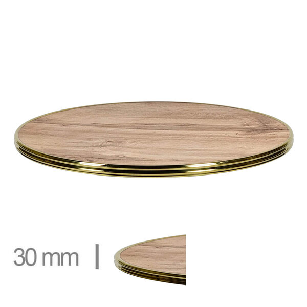 Tafelblad | PONY | Houtlook | In-/Outdoor | Ø600x30(h)mm