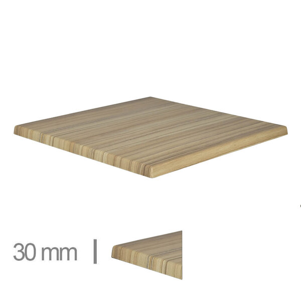 Tafelblad | COCO BOLO | Houtlook | In-/Outdoor | 700x700x30(h)mm
